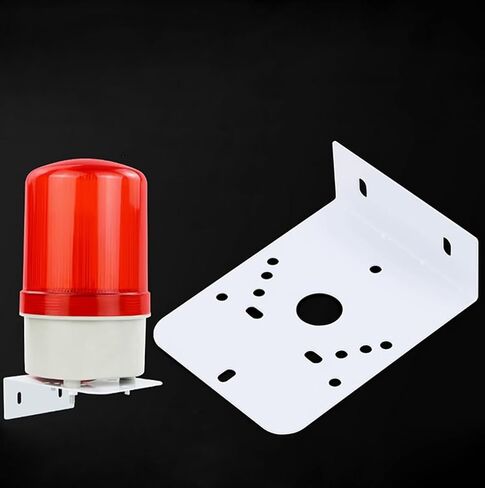 LED Rotating Strobe Beacon Warning Light Wall Mount Bracket/Rack (2Pcs) | Revolving Signal Lights Rack in Kuwait