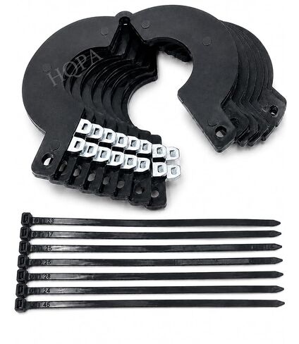 New 5mm Thick Split Bucket Pin Shims Set with Dual Lock Clips & Zip Ties ID40/45/50/55/60/65/70/80mm Spacer Washer for Mini Excavator Bucket Attachment Parts (ID 40mm) in Kuwait