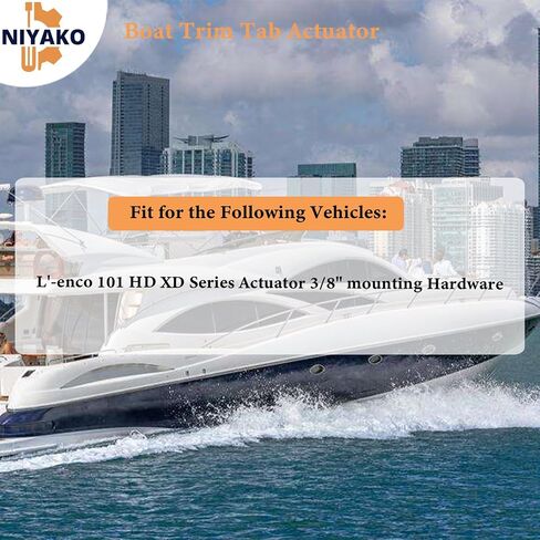 15056-001 Boat Trim Tab Actuator, 2 1/4" Stroke, 101XD, 12V, 3/8", Fit L'-enco 101 HD XD Series Actuator 3/8" mounting Hardware in Kuwait