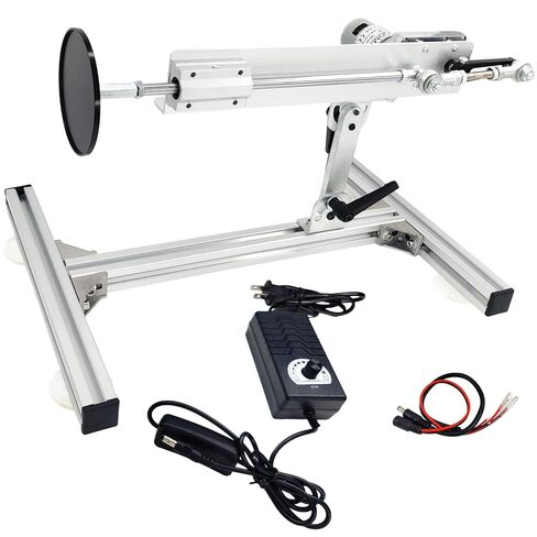 Reciprocating Cycle Linear Actuator Telescopic Motor 24V 160rpm High Torque 30lbs Stroke 1.18in-6in Adjustable,with Upgraded Stand,Suction Cup,Speed Controller (24V150mm160rpm) in Kuwait