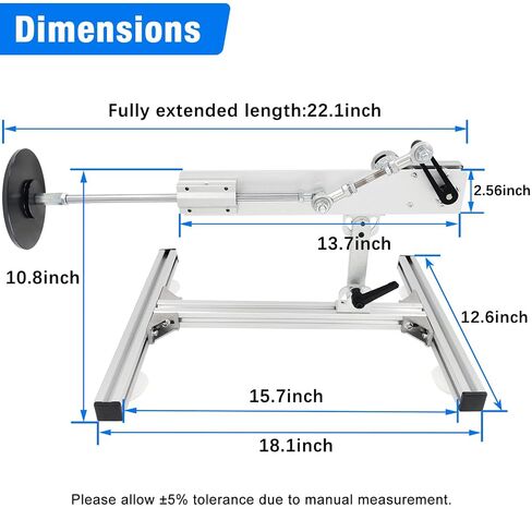 Reciprocating Cycle Linear Actuator Telescopic Motor 24V 160rpm High Torque 30lbs Stroke 1.18in-6in Adjustable,with Upgraded Stand,Suction Cup,Speed Controller (24V150mm160rpm) in Kuwait
