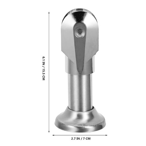 Stainless Steel Restroom Partition Support Foot 10cm 4pcs Set Public Bathroom Partition Fitting Toilet Stall Foot Bracket for Sanitation Fixtures Style in Kuwait