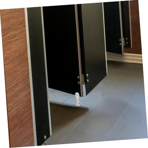 Stainless Steel Restroom Partition Support Foot 10cm 4pcs Set Public Bathroom Partition Fitting Toilet Stall Foot Bracket for Sanitation Fixtures Style in Kuwait