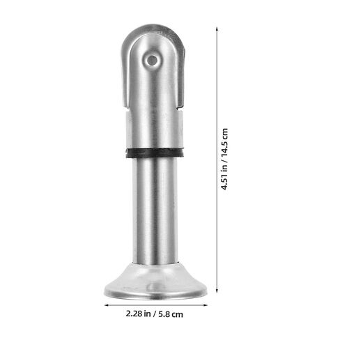 PRETYZOOM 4pcs 304 Stainless Steel Restroom Partition Support Feet Bathroom Partition Bracket Toilet Cubicle Fitting Hardware for Public Restroom Stall Installation in Saudi Arabia