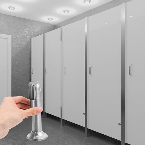 PRETYZOOM 4pcs 304 Stainless Steel Restroom Partition Support Feet Bathroom Partition Bracket Toilet Cubicle Fitting Hardware for Public Restroom Stall Installation in Saudi Arabia