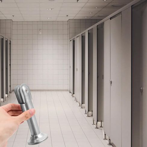 PRETYZOOM 4pcs 304 Stainless Steel Restroom Partition Support Feet Bathroom Partition Bracket Toilet Cubicle Fitting Hardware for Public Restroom Stall Installation in Saudi Arabia