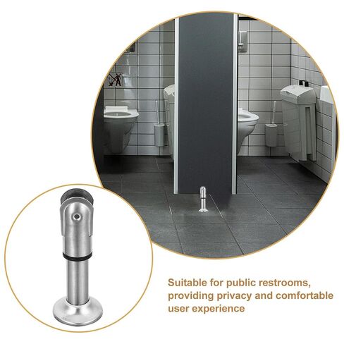 PRETYZOOM 4pcs 304 Stainless Steel Restroom Partition Support Feet Bathroom Partition Bracket Toilet Cubicle Fitting Hardware for Public Restroom Stall Installation in Saudi Arabia
