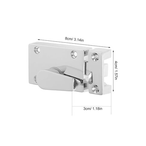Amosfun Zinc Alloy Public Restroom Door Lock with Occupied Vacancy Indicator, Bathroom Stall Latch Bolt for Toilet Privacy, Sturdy Bathroom Door Lock for Home and Commercial Use in Kuwait