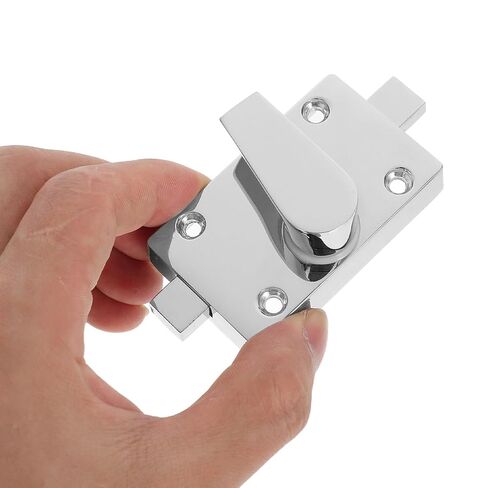 Amosfun Zinc Alloy Public Restroom Door Lock with Occupied Vacancy Indicator, Bathroom Stall Latch Bolt for Toilet Privacy, Sturdy Bathroom Door Lock for Home and Commercial Use in Kuwait