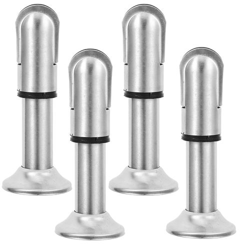 Ipetboom 4pcs 304 Stainless Steel Restroom Partition Foot Support, Toilet Cubicle Fitting Hardware for Public Bathroom, 10cm Sturdy Partition Holder Accessories in Kuwait