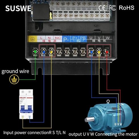 النوع SU900 VFD 7.5KW 11KW 15KW محول تردد عالي الطاقة لـ 3 مراحل سرعة وحدة التحكم محرك التردد المتغير (11KW 380V) in Kuwait