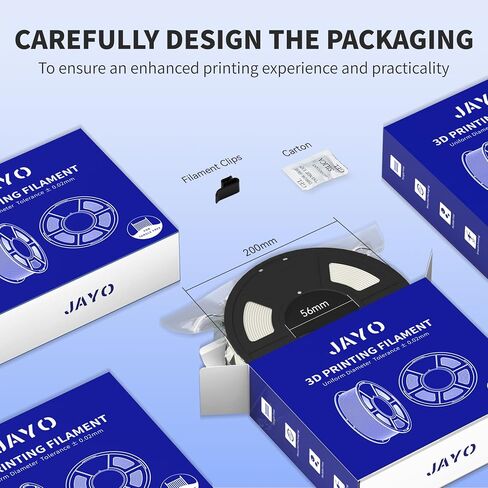 JAYO ASA Filament 1.75 مم أسود 1 كجم، خيوط طابعة ثلاثية الأبعاد مقاومة للأشعة فوق البنفسجية والطقس مثالية للأجزاء الوظيفية الخارجية، دقة الأبعاد +/- 0.02 مم in Kuwait