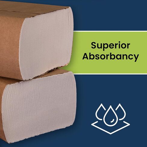 Marcal® Premium Multifold Paper Towels (H5304), 9.25" x 9.5" sheets, White, (250 Sheets/Pack, 16 Packs/Case, 4,000 Sheets/Case), Perfect for Home & Office, Away-from-Home Products, Bulk Towels in Kuwait