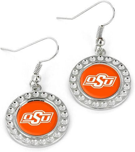 Aminco NCAA Oklahoma State Cowboys Dimple Earrings in Kuwait
