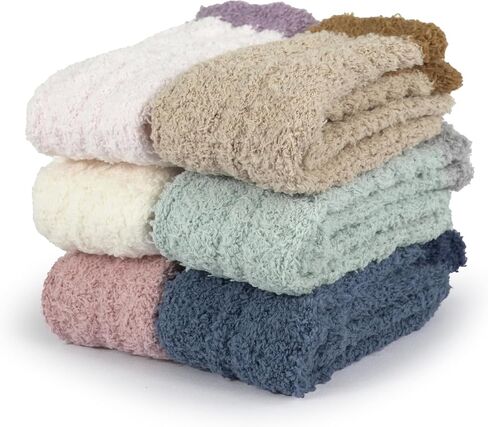 BenSorts Womens Fuzzy Slipper Socks Thick Warm House Socks Stocking Stuffers Gifts in Saudi Arabia
