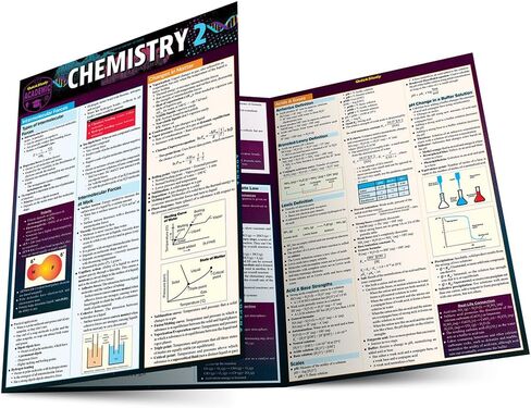 الكيمياء 2: دليل مرجعي مغلف QuickStudy (دراسة أكاديمية سريعة) in Kuwait