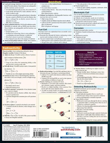 الكيمياء 2: دليل مرجعي مغلف QuickStudy (دراسة أكاديمية سريعة) in Kuwait