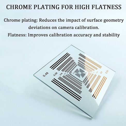 3 * 3 in Camera Lens Transparent Test Board, Microscope Accessory Kit, Improve Image Clarity and Contrast, Accuracy ±0.5um/±1um, for Photography Studios, Scientific Research Laboratories in Kuwait