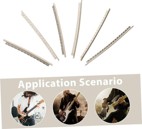 Ipetboom Electric Guitar Fret Wire Kit 2.4mm 24 Frets Cupronickel Replacement Parts for Fingerboard Repair Suitable for Electric and Acoustic Guitars – 2 Sets in Kuwait
