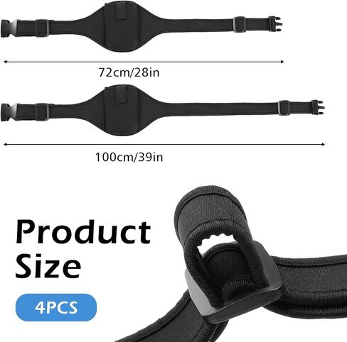 4 Pack Mic Belt Microphone Holder Neoprene Waistband Pouch Carrier with Anti Dropping Strap Adjustable Sweat Absorbent for Fitness Instructors Theatre Speaker Black in Kuwait