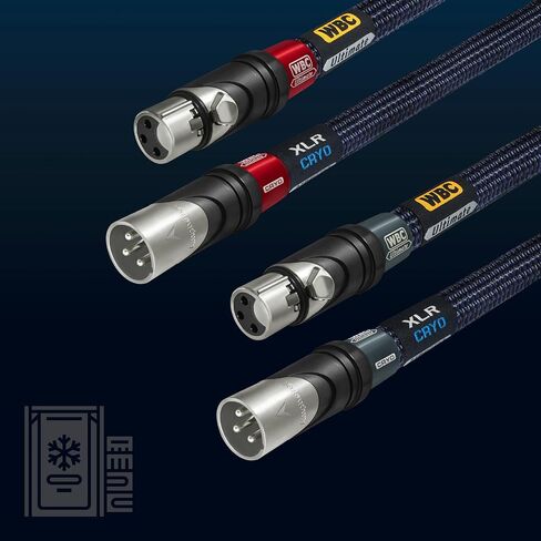WORLDS BEST CABLES 6 Foot Ultimate - Revelation CRYO – 18 AWG - Ultra-Pure OFC – Ultra-Low-Capacitance (6.8pF/ft) - Premium Audiophile XLR Cable [72-Hr Cryo Treated] in Kuwait