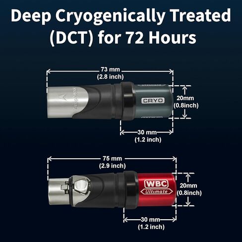WORLDS BEST CABLES 6 Foot Ultimate - Revelation CRYO – 18 AWG - Ultra-Pure OFC – Ultra-Low-Capacitance (6.8pF/ft) - Premium Audiophile XLR Cable [72-Hr Cryo Treated] in Kuwait