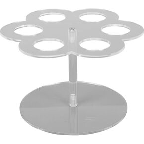 Estink Flavor Bottle Holder Acrylic Storage Rack 6 Hole Bottle 15.5x9x12.4cm with Metal Pillar Compact Countertop Stand for Kitchen Coffee Bar Lab Use in Kuwait