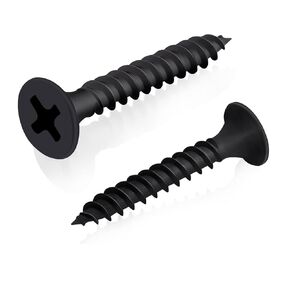 8#x 1-1/2" inche 270 PCS, self Tapping Screws, Phillips Flat Head Dark Grey self Tapping Screws, high Strength Carbon Steel Wood Screws, Phosphate Coated Screws, YLUZS in Kuwait
