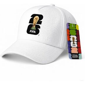 Official FIFA World Cup Licensed Baseball Cap, Adjustable Cotton Soccer Fan Hat for Men Women, FIFA Football Sports Cap in Kuwait