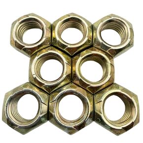 5/8"-11 Grade 8 Flange Nuts (8 Pack) – Heavy Duty Yellow Zinc Coarse Thread Fasteners with Built-in Washer Base, SAE J995 High Strength Steel in Kuwait