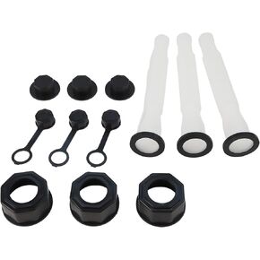3-Pack Replacement Fuel Spout Kit With Vent Cap For Rubbermaid Kolpin Gott For Blitz For Eagle For Igloo Gas Can, ABS Nozzle Assembly Parts For Lawn Mower For Atv Car Refueling in Kuwait