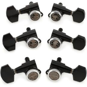 Gotoh SG381-01 MG-T Locking Tuning Machine Set - 3+3 Black Chrome in Kuwait