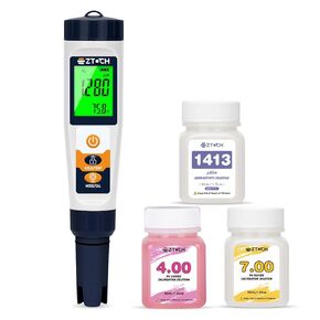 Digital Pool Chlorine Salt Tester, pH Salinity Meter for Pool Water, Salt Chlorine pH Tester, 7 in 1 pH ORP PPM EC Tester for Salt Water Pool, Spa, Hot Tub, Aquarium, Hydroponic in Saudi Arabia