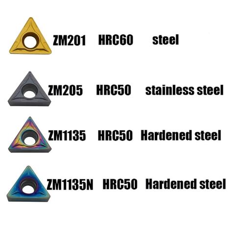 10 قطعة TCMT16T304/TCMT16T308 إدراجات كربيد، أداة تحول قابلة للفهرسة لمخارط CNC، الفولاذ والفولاذ المقاوم للصدأ (TCMT16T308، ZM1135N) in Kuwait