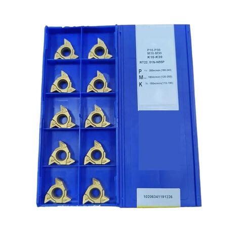 10 قطعة RT16.01/22.01 N/W-N60P خيوط إدراج ، أداة تحول مخرطة CNC الخارجية الداخلية لخيوط مترية 60 درجة (RT22.01N-N60P) in Kuwait