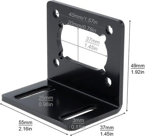متوافق مع JGY370 Worm DC Motor Mount Bracket L على شكل حامل قاعدة معدنية لحامل التروس in Saudi Arabia