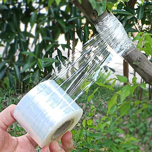 1 Roll Fruit Tree Grafting Tape, 705.38FT Stretchable Self-Adhesive Plant Wrap Film for Budding, Grafting, Plant Protection, Nursery Garden Repair Tape in Kuwait
