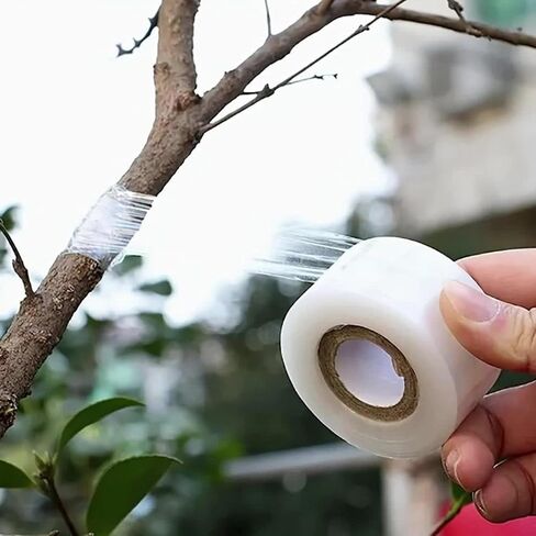 1 Roll Fruit Tree Grafting Tape, 705.38FT Stretchable Self-Adhesive Plant Wrap Film for Budding, Grafting, Plant Protection, Nursery Garden Repair Tape in Kuwait