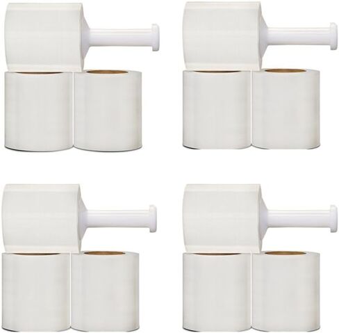 12 Rolls 5"x1000' 80 Gauge Hand Stretch Wrap Shrink film Narrow Banding Films in Kuwait