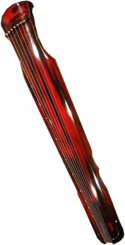 Vermilion Colored Practice Instrument For Handmade Traditional Guqin Guqin For Beginners in Kuwait