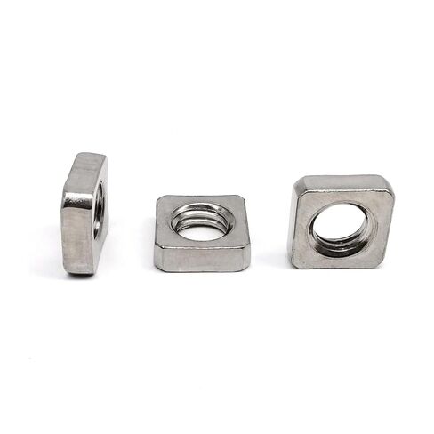 Thin Square Nut Wafer Foursquare Quadrate M2.5 M3 M4 M5 M6 M8 M10 DIN562 304 A2-70 Stainless Steel(50pcs M2.5) in Kuwait