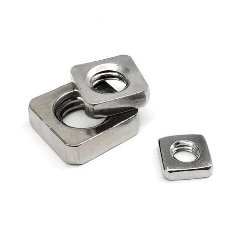 Thin Square Nut Wafer Foursquare Quadrate M2.5 M3 M4 M5 M6 M8 M10 DIN562 304 A2-70 Stainless Steel(50pcs M2.5) in Kuwait