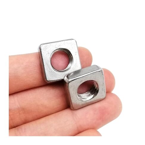 Thin Square Nut Wafer Foursquare Quadrate M2.5 M3 M4 M5 M6 M8 M10 DIN562 304 A2-70 Stainless Steel(50pcs M2.5) in Kuwait