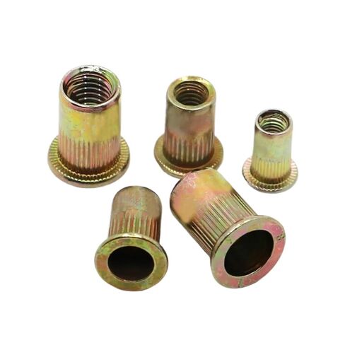 Threaded Rivet Nuts Color Zinc Carbon Steel Flange Rivnut Insert Nutsert Fastener M3 M4 M5 M6 M8 M10 M12(M3 20pcs) in Kuwait