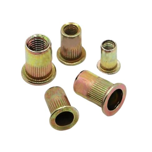 Threaded Rivet Nuts Color Zinc Carbon Steel Flange Rivnut Insert Nutsert Fastener M3 M4 M5 M6 M8 M10 M12(M3 20pcs) in Kuwait