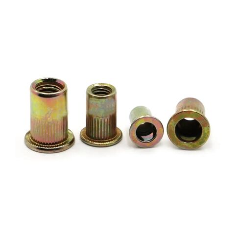 Threaded Rivet Nuts Color Zinc Carbon Steel Flange Rivnut Insert Nutsert Fastener M3 M4 M5 M6 M8 M10 M12(M3 20pcs) in Kuwait