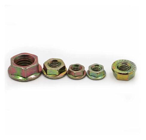 5/10/20pcs M3 M4 M5 M6 M8 M10 Color Zinc Carbon Steel Hexagon Hex Head Serrated Spinlock Flange Nuts Locking Lock Nut(M4 20pcs) in Kuwait