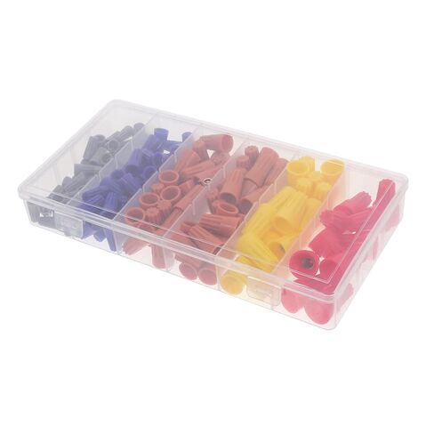 158Pcs Crimp Wire Connector Kit Assorted Electrical Wire Caps for Quick Connection Portable Storage Box for Easy Organization and Access to Wiring Nuts and Connectors in Kuwait