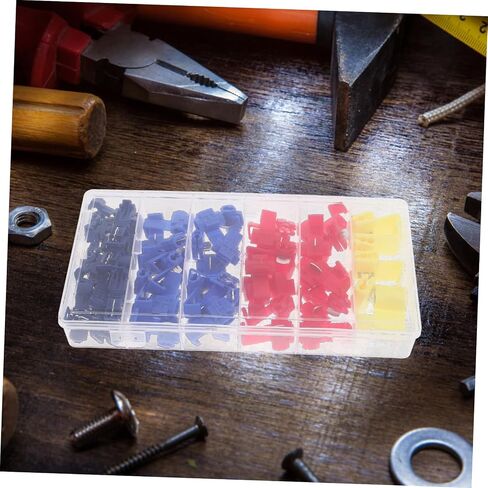 158Pcs Crimp Wire Connector Kit Assorted Electrical Wire Caps for Quick Connection Portable Storage Box for Easy Organization and Access to Wiring Nuts and Connectors in Kuwait