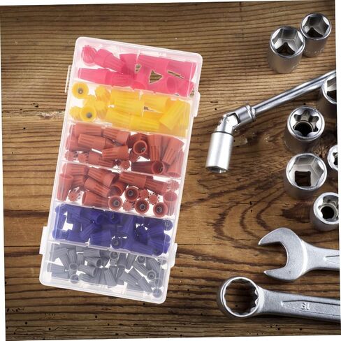 158Pcs Crimp Wire Connector Kit Assorted Electrical Wire Caps for Quick Connection Portable Storage Box for Easy Organization and Access to Wiring Nuts and Connectors in Kuwait